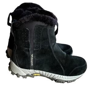 Vasque Waterproof Black SuedeWinter Boots with Thinsulate and Vibram Soles sz 7